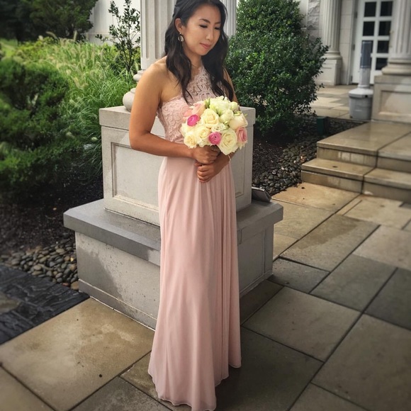 Adriana Papell 1 Shoulder Tulle Dress Lace Bodice - Picture 1 of 3